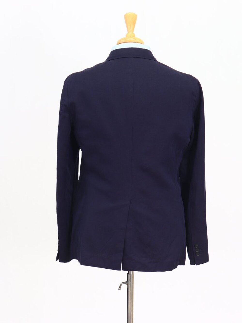 Caruso 44R Navy Blazer Sport Coat Jacket 2-Button Herringbone Y925 - Picture 7 of 11